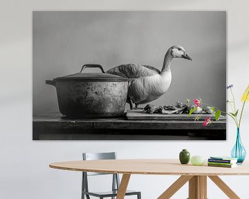 Gans en pot van Poster Art Shop