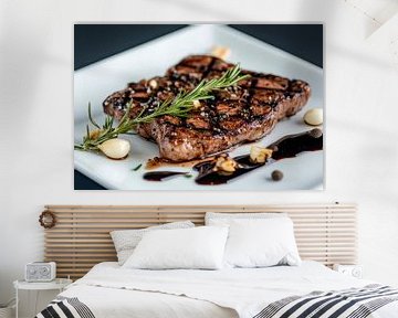 Gegrilde steak van Poster Art Shop