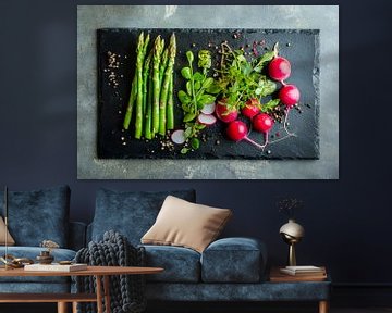 Verse groenteschotel van Poster Art Shop