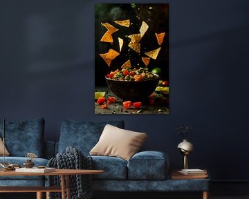 Guacamole met chips van Poster Art Shop