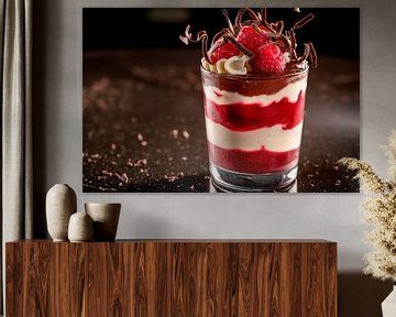 Frambozen dessert van Poster Art Shop