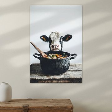 Kitchen cow by Poster Art Shop