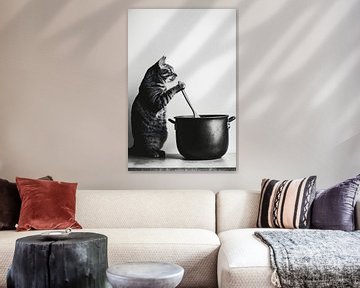 Keuken kat van Poster Art Shop