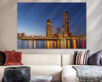 Rotterdam Skyline - Wilhelminapier  van Tux Photography