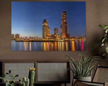Rotterdam Skyline - Wilhelminapier  van Tux Photography