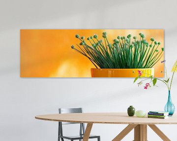 Oranje kruidenpot van Poster Art Shop