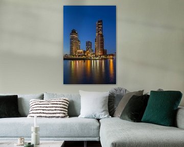 Rotterdam Skyline - Wilhelminapier - 3 van Tux Photography