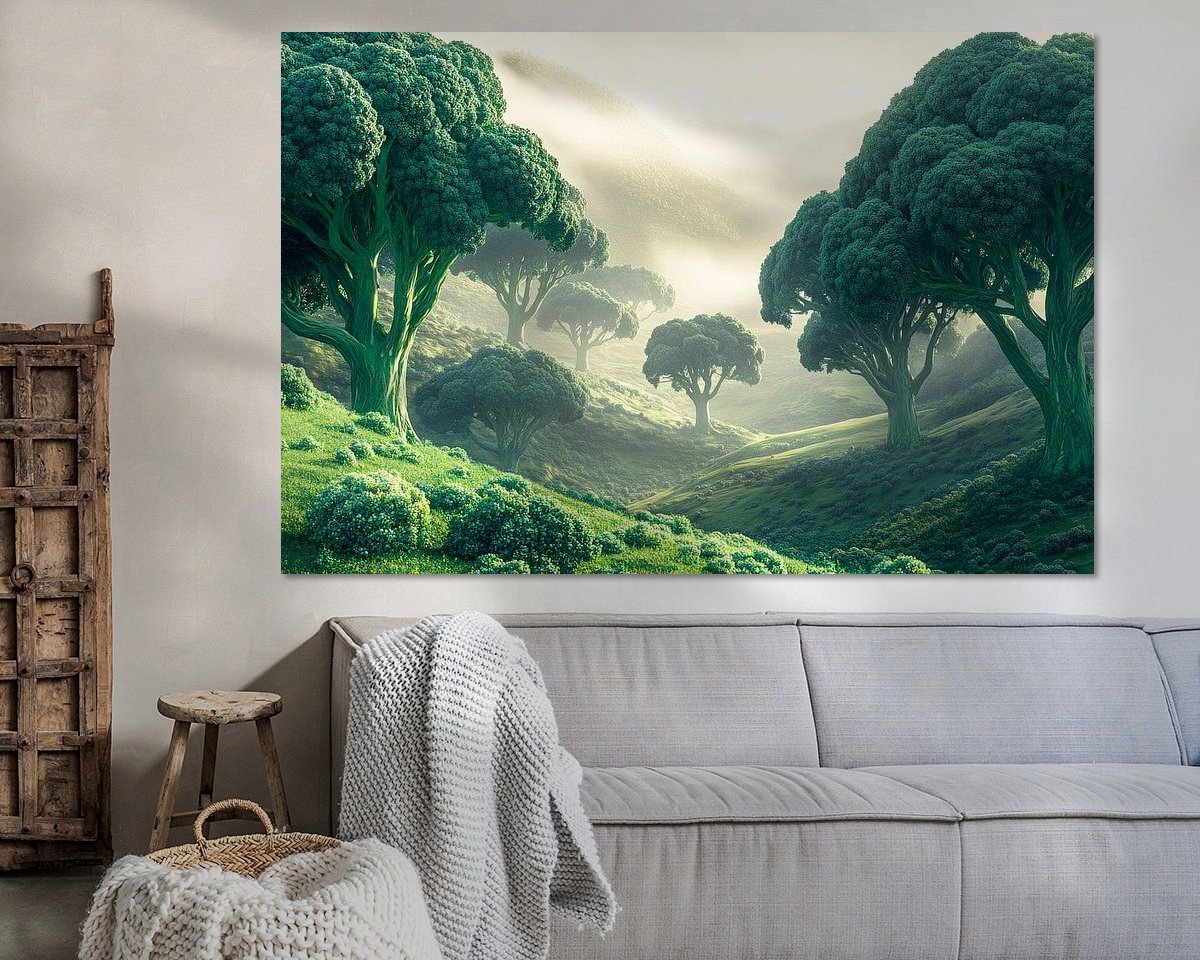 Example of the artwork in a room