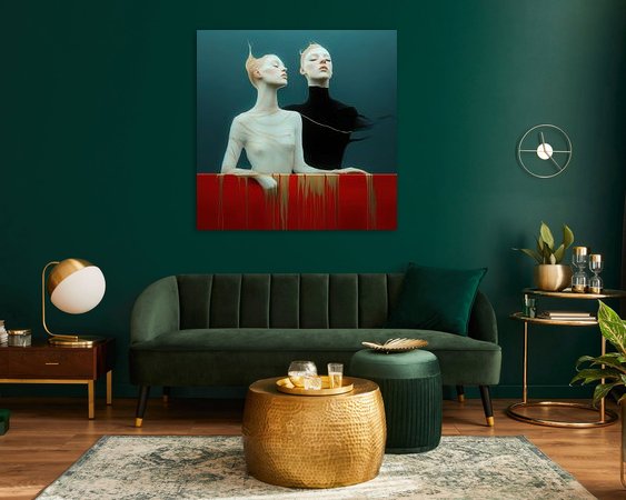 Example of the artwork in a room