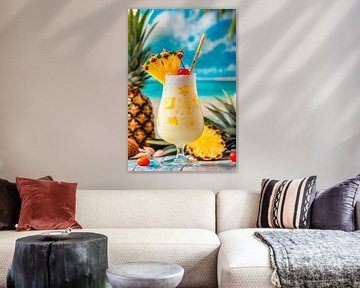 Pina Colada strand van Poster Art Shop