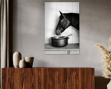 Paard kookpot van Poster Art Shop