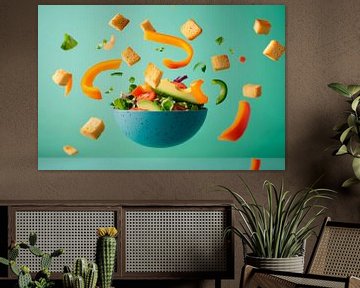 Salade explosie van Poster Art Shop