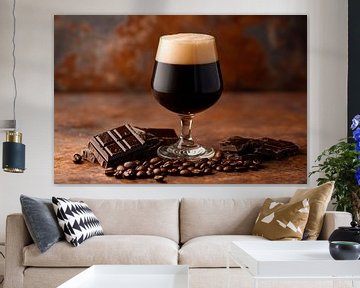 Chocolade bier verwennerij van Poster Art Shop