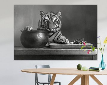 Tijger koken van Poster Art Shop