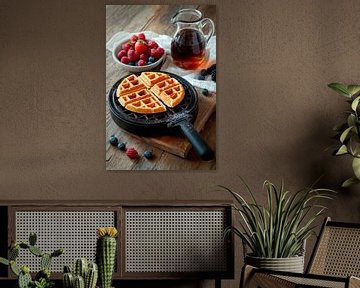 Wafel verwennerij van Poster Art Shop