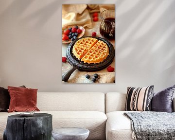 Wafels ontbijt van Poster Art Shop