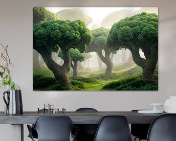 Betoverd bos van Poster Art Shop