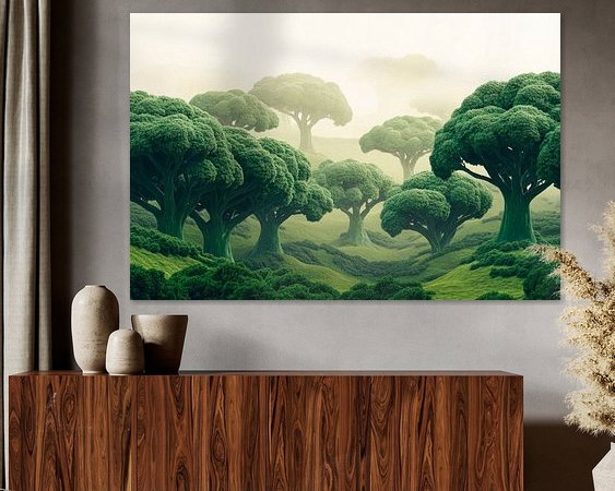 Example of the artwork in a room