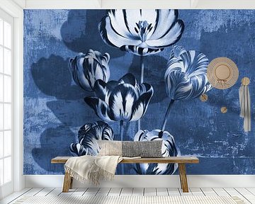 Tulips - Shades of Blue by Marja van den Hurk