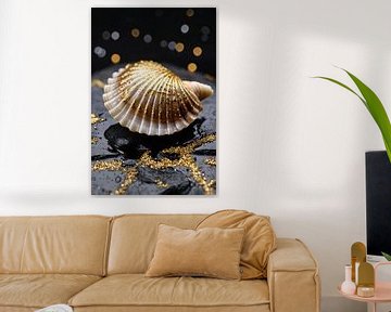 Schelp met gouden accenten van Art & Soul Creations