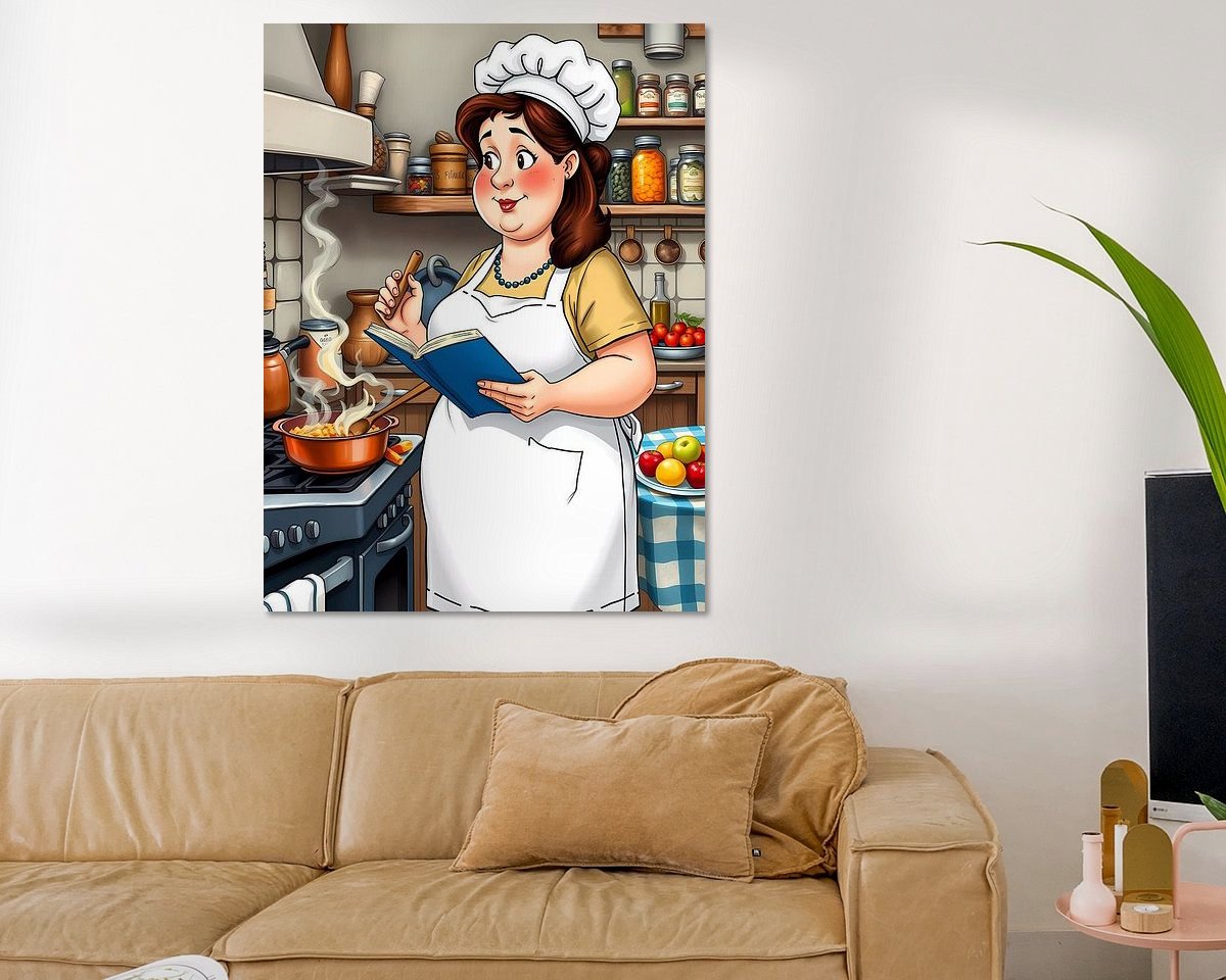 Example of the artwork in a room