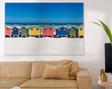 Muizenberg, Cape Town: Colorful beach houses by Roman Beer