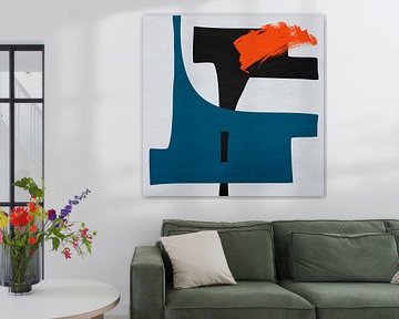 Organische abstracte kunst - kleurentonen