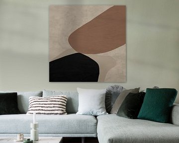 Organische abstracte kunst - aardse tinten