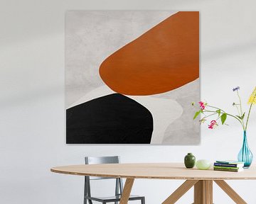 Organische abstracte kunst - aardse tinten