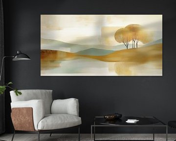 Landscape with trees by Bert Nijholt