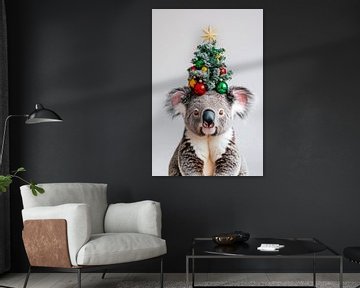 Koala Kerstmis van Poster Art Shop