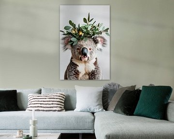Koala krans van Poster Art Shop