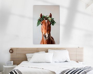 Paard met krans van Poster Art Shop
