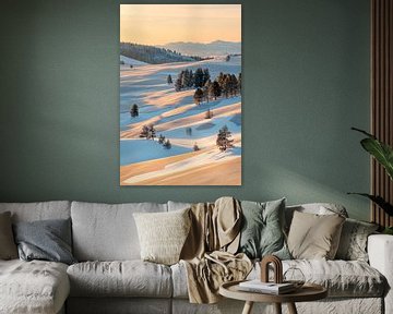 Winterlandschap van Poster Art Shop