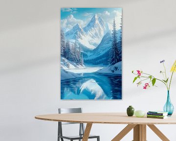 Winterlandschap van Poster Art Shop