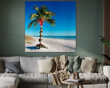 Christmas tree beach by Poster Art Shop