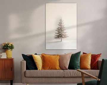 Witte kerstboom van Poster Art Shop