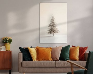 White Christmas tree by Poster Art Shop