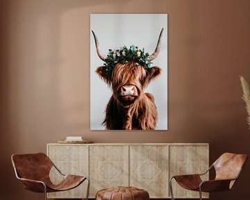 Mooi hoogland vee van Poster Art Shop