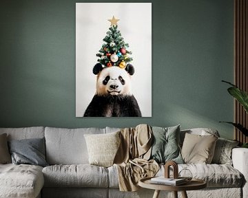 Panda Weihnachten von Poster Art Shop