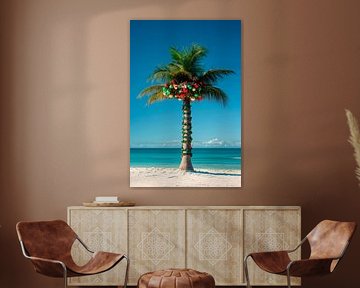 Palme Weihnachten von Poster Art Shop