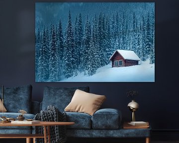 Bos-sneeuwhut van Poster Art Shop