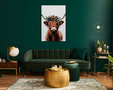 Kerst Hoogland rundvlees van Poster Art Shop