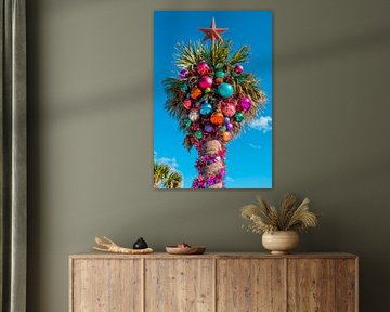 Weihnachtsbaum Palme von Poster Art Shop