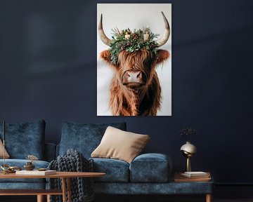 Weihnachtskühe von Poster Art Shop