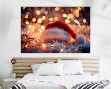 Kerstmuts glamour van Poster Art Shop