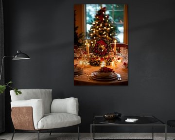 Weihnachtstisch Festlich von Poster Art Shop