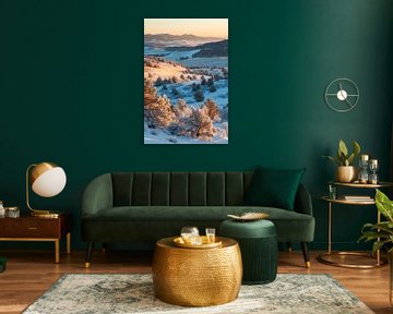 Winterlandschap van Poster Art Shop