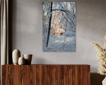 Winter boshut van Poster Art Shop