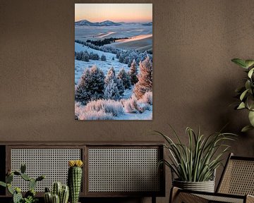 Winterlandschap van Poster Art Shop